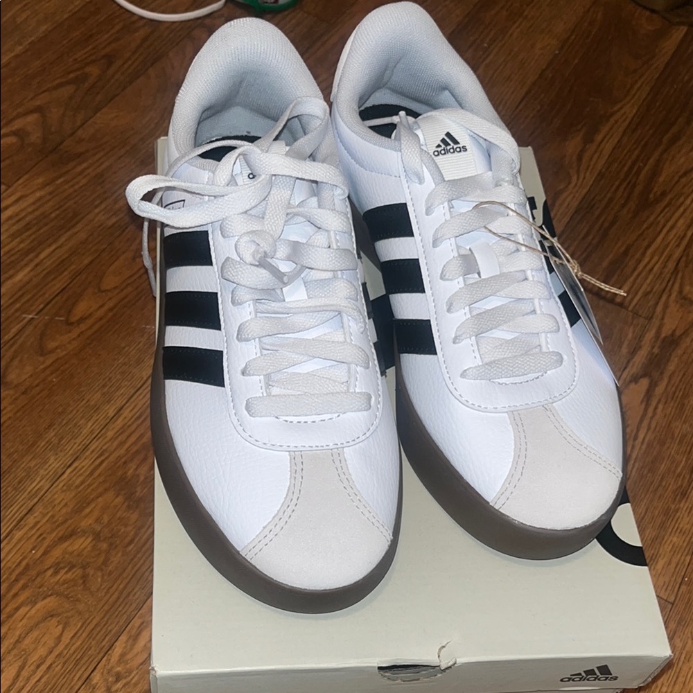 Adidas White and Black Sneakers